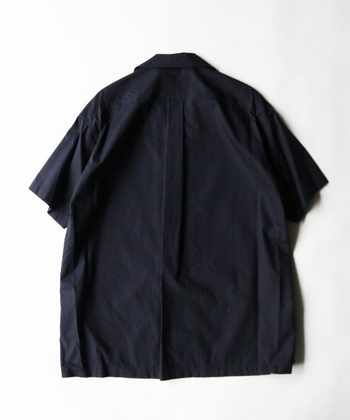 WHITE MOUNTAINEERING(ホワイトマウンテニアリング)の「BROAD OPEN COLLAR SHIRT(シャツ/ブラウス・メンズ・ブラック/ネイビー・1/2/3)」の6枚目の写真