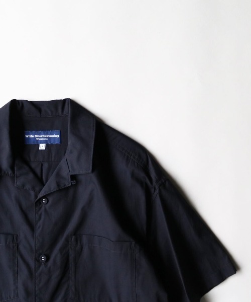 WHITE MOUNTAINEERING(ホワイトマウンテニアリング)の「BROAD OPEN COLLAR SHIRT(シャツ/ブラウス・メンズ・ブラック/ネイビー・1/2/3)」の8枚目の写真