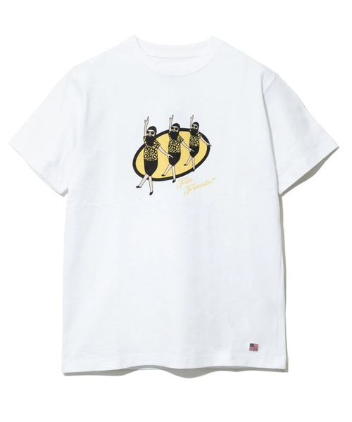 go slow caravan(ゴースローキャラバン)の「MODEM DESIGN/モデムデザイン 10oz Tee -楕円形-(Tシャツ/カットソー・メンズ・ホワイト/チャコールグレー・MEDIUM/LARGE/X-LARGE)」の2枚目の写真