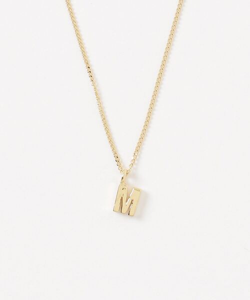 イニシャルM金メッキネックレス my-letters_necklace_m_40cm.jpg