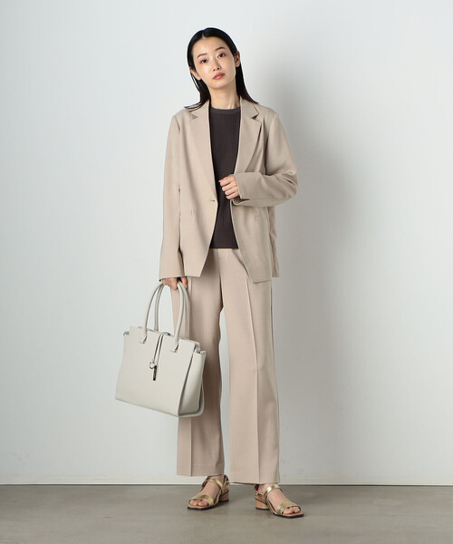 COMME CA ISM(コムサイズム)の「★TV着用商品★リブ ベーシック Tシャツ(Tシャツ/カットソー・レディース・オフホワイト/ダークブラウン/ピンク/ネイビー・MEDIUM/LARGE)」の21枚目の写真
