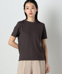 ★TV着用商品★リブ ベーシック Tシャツ