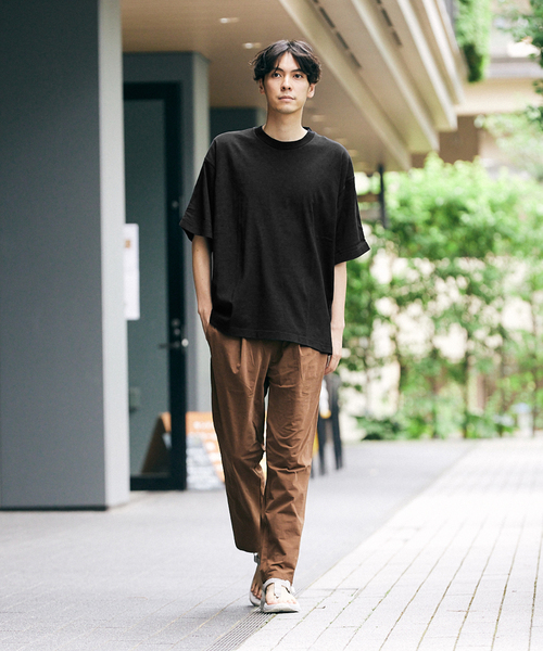 417 EDIFICE(フォーワンセブンエディフィス)の「スプリットラグラン タフTシャツ(Tシャツ/カットソー・メンズ・ホワイト/ブラック/ライトグリーン/ベージュ・MEDIUM/X-LARGE/LARGE)」の5枚目の写真