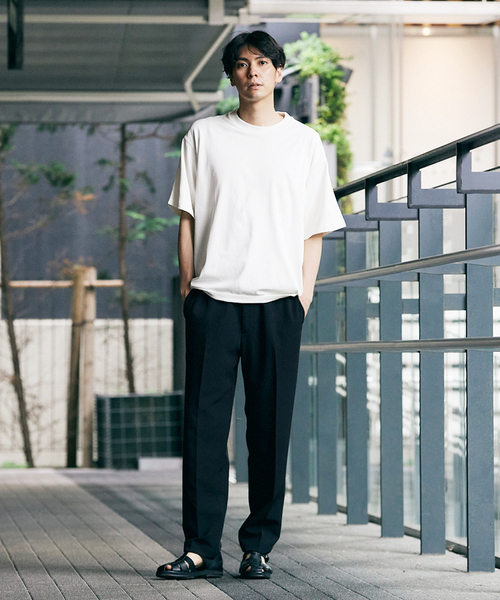 417 EDIFICE(フォーワンセブンエディフィス)の「スプリットラグラン タフTシャツ(Tシャツ/カットソー・メンズ・ホワイト/ブラック/ライトグリーン/ベージュ・MEDIUM/X-LARGE/LARGE)」の15枚目の写真