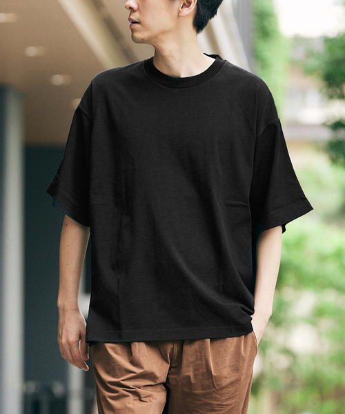 417 EDIFICE(フォーワンセブンエディフィス)の「スプリットラグラン タフTシャツ(Tシャツ/カットソー・メンズ・ホワイト/ブラック/ライトグリーン/ベージュ・MEDIUM/X-LARGE/LARGE)」の11枚目の写真