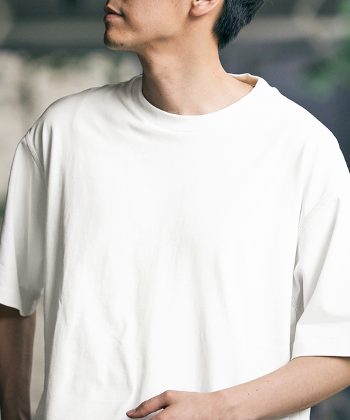 417 EDIFICE(フォーワンセブンエディフィス)の「スプリットラグラン タフTシャツ(Tシャツ/カットソー・メンズ・ホワイト/ブラック/ライトグリーン/ベージュ・MEDIUM/X-LARGE/LARGE)」の8枚目の写真