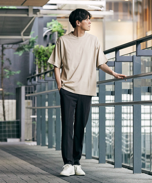 417 EDIFICE(フォーワンセブンエディフィス)の「スプリットラグラン タフTシャツ(Tシャツ/カットソー・メンズ・ホワイト/ブラック/ライトグリーン/ベージュ・MEDIUM/X-LARGE/LARGE)」の18枚目の写真