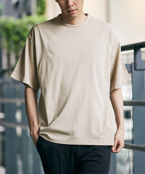 417 EDIFICE(フォーワンセブンエディフィス)の「スプリットラグラン タフTシャツ(Tシャツ/カットソー・メンズ・ホワイト/ブラック/ライトグリーン/ベージュ・MEDIUM/X-LARGE/LARGE)」の21枚目の写真