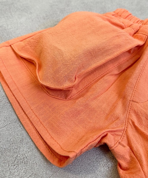 A BOND(アボンド)の「マチつきポケットショートパンツ(80~130cm)(その他パンツ・キッズ・グリーン系その他/パープル系その他/ピンク/グリーン/オレンジ/ホワイト系その他/ブラック系その他・110/120/130/100/90/80)」の11枚目の写真