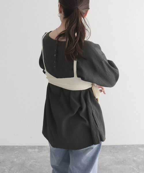 fredy emue(フレディエミュ)の「【fredy emue】ブークレーニットビスチェ(ニット/セーター・レディース・アイボリー/ブラック・38)」の19枚目の写真