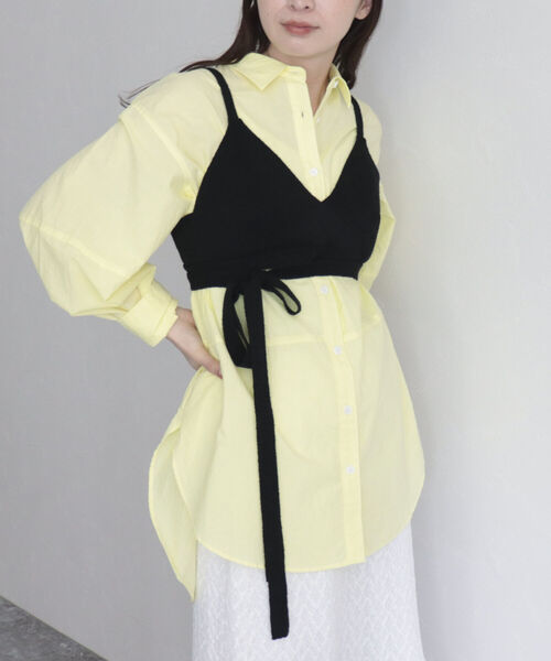 fredy emue(フレディエミュ)の「【fredy emue】ブークレーニットビスチェ(ニット/セーター・レディース・アイボリー/ブラック・38)」の11枚目の写真