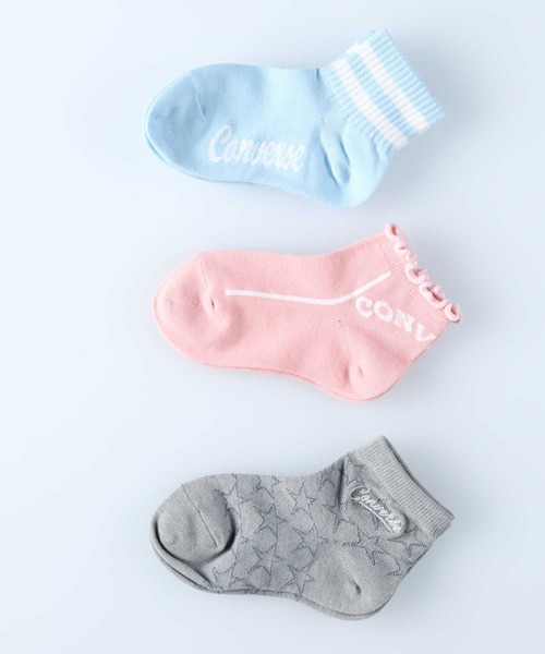 CONVERSE（コンバース）の「【CONVERSE】ソックス３Ｐ（ソックス/靴下・キッズ・ブルー・M/S）」の7枚目の写真