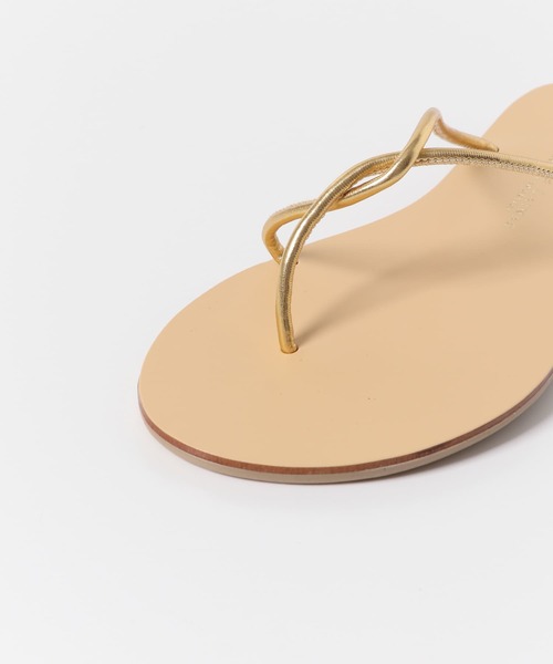 NICOLAS LAINAS（ニコラスライナス）の「『別注』NICOLAS LAINAS×DOORS　スリムラインサンダル（サンダル・レディース・ブラウン系その他/ベージュ系その他・37/38/36）」の4枚目の写真