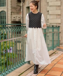 titivate | ﾊﾞﾝﾄﾞｶﾗｰｷﾞｬｻﾞｰｼｬﾂﾜﾝﾋﾟｰｽ(シャツワンピース)