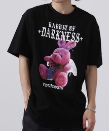 MODISH GAZE アニマルプリント半袖Tシャツ ラビット RABBIT