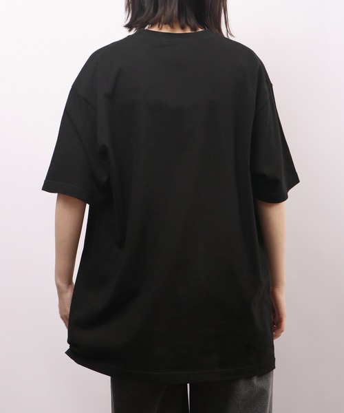 MODISH GAZE(モディシュガゼ)の「MODISH GAZE アニマルプリント半袖Tシャツ ラビット RABBIT(Tシャツ/カットソー・メンズ・ブラック系/ブラック・F)」の13枚目の写真