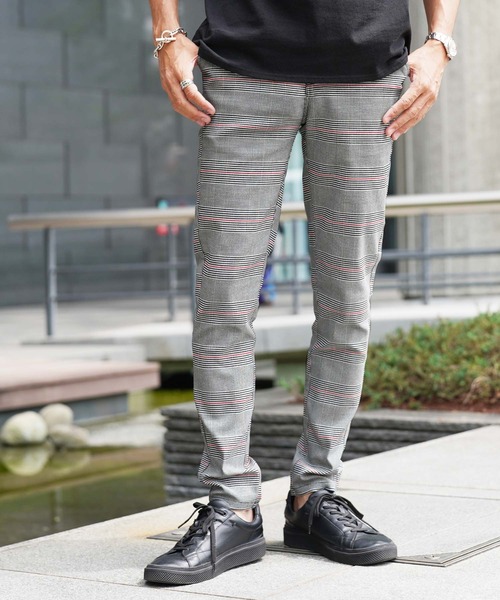 roshell（ロシェル）の「スーパーストレッチ チェック スリム スキニーパンツ（その他パンツ・メンズ・グレー系その他/ブラック系その他/グレー系その他2・SMALL/MEDIUM/LARGE）」の3枚目の写真