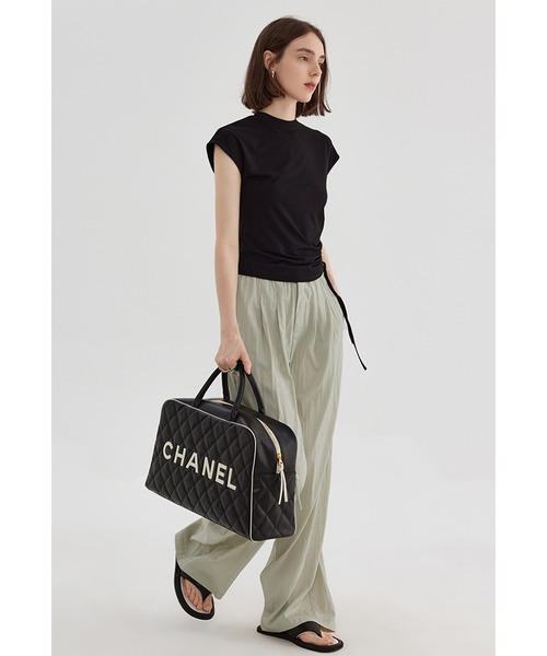 ハイウエストダブルプリーツワイドルーズスラックス FX23K073【Fano Studios】