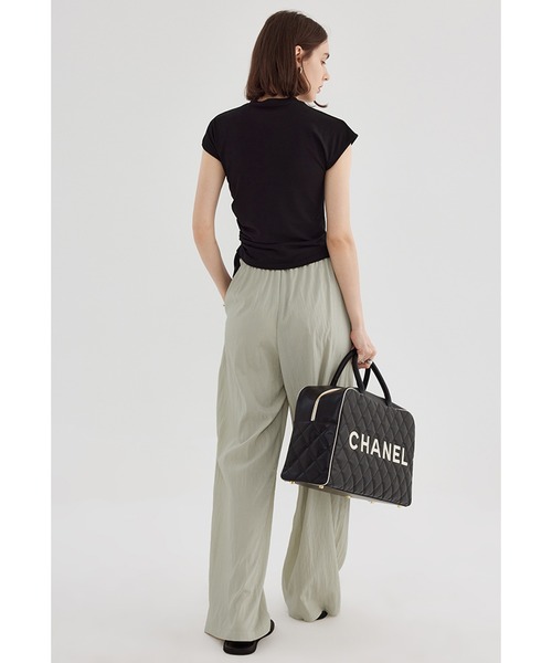 ハイウエストダブルプリーツワイドルーズスラックス FX23K073【Fano Studios】