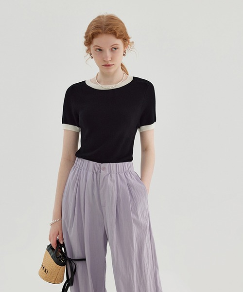 ハイウエストダブルプリーツワイドルーズスラックス FX23K073【Fano Studios】