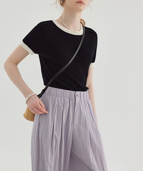 ハイウエストダブルプリーツワイドルーズスラックス FX23K073【Fano Studios】