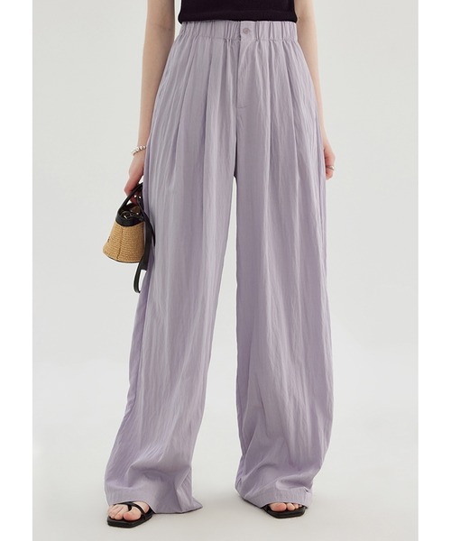 ハイウエストダブルプリーツワイドルーズスラックス FX23K073【Fano Studios】