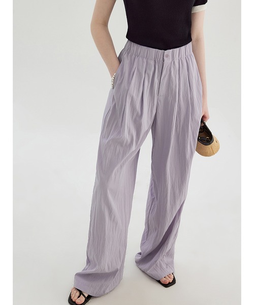 ハイウエストダブルプリーツワイドルーズスラックス FX23K073【Fano Studios】