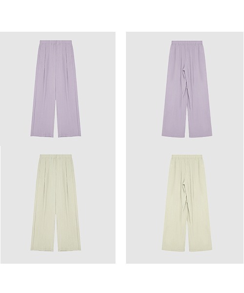 ハイウエストダブルプリーツワイドルーズスラックス FX23K073【Fano Studios】