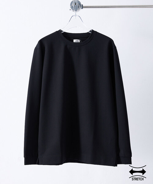 417 EDIFICE(フォーワンセブンエディフィス)の「【Made in Japan】ポンチクルーネック(Tシャツ/カットソー・メンズ・チャコールグレー/ブラック/ピンク系その他/ホワイト/ベージュ系その他/ベージュ/ブルー系その他・SMALL/MEDIUM/LARGE/X-LARGE)」の3枚目の写真