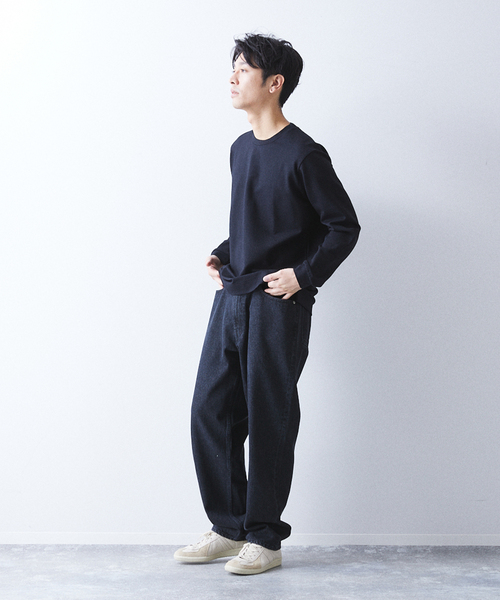 417 EDIFICE(フォーワンセブンエディフィス)の「【Made in Japan】ポンチクルーネック(Tシャツ/カットソー・メンズ・チャコールグレー/ブラック/ピンク系その他/ホワイト/ベージュ系その他/ベージュ/ブルー系その他・SMALL/MEDIUM/LARGE/X-LARGE)」の10枚目の写真