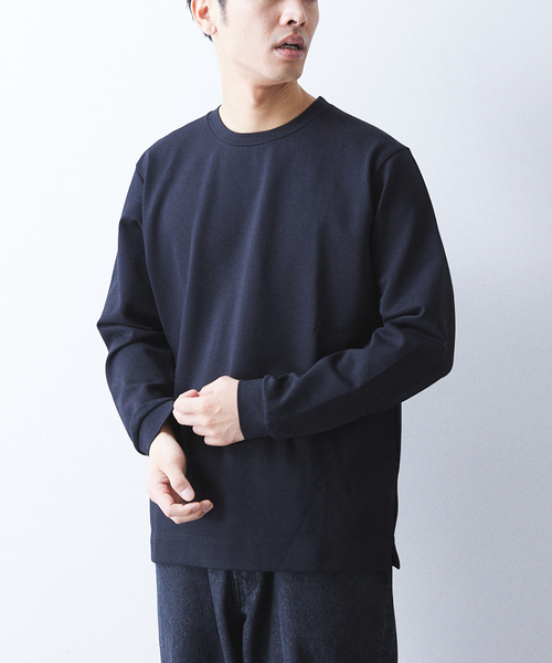 417 EDIFICE(フォーワンセブンエディフィス)の「【Made in Japan】ポンチクルーネック(Tシャツ/カットソー・メンズ・チャコールグレー/ブラック/ピンク系その他/ホワイト/ベージュ系その他/ベージュ/ブルー系その他・SMALL/MEDIUM/LARGE/X-LARGE)」の13枚目の写真