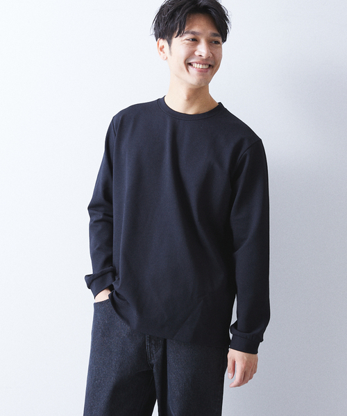 417 EDIFICE(フォーワンセブンエディフィス)の「【Made in Japan】ポンチクルーネック(Tシャツ/カットソー・メンズ・チャコールグレー/ブラック/ピンク系その他/ホワイト/ベージュ系その他/ベージュ/ブルー系その他・SMALL/MEDIUM/LARGE/X-LARGE)」の16枚目の写真