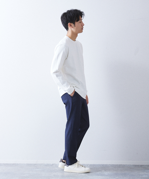 417 EDIFICE(フォーワンセブンエディフィス)の「【Made in Japan】ポンチクルーネック(Tシャツ/カットソー・メンズ・チャコールグレー/ブラック/ピンク系その他/ホワイト/ベージュ系その他/ベージュ/ブルー系その他・SMALL/MEDIUM/LARGE/X-LARGE)」の19枚目の写真