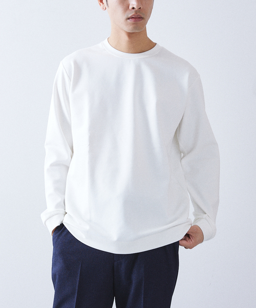 417 EDIFICE(フォーワンセブンエディフィス)の「【Made in Japan】ポンチクルーネック(Tシャツ/カットソー・メンズ・チャコールグレー/ブラック/ピンク系その他/ホワイト/ベージュ系その他/ベージュ/ブルー系その他・SMALL/MEDIUM/LARGE/X-LARGE)」の22枚目の写真