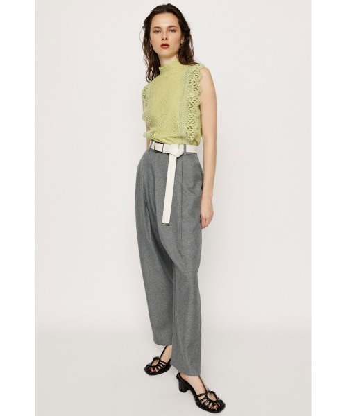 SLY（スライ）の「CODE LACE H/N TOPS コード レース ハイネック 