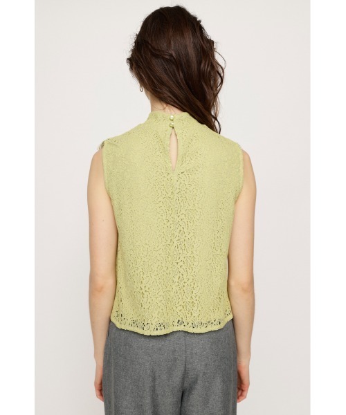 SLY（スライ）の「CODE LACE H/N TOPS コード レース ハイネック 