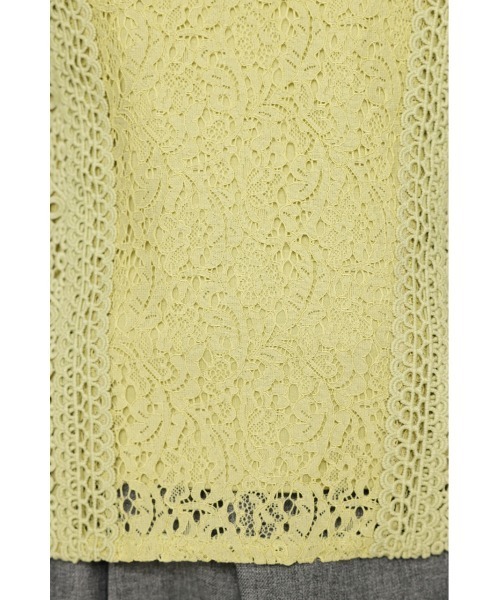SLY（スライ）の「CODE LACE H/N TOPS コード レース ハイネック