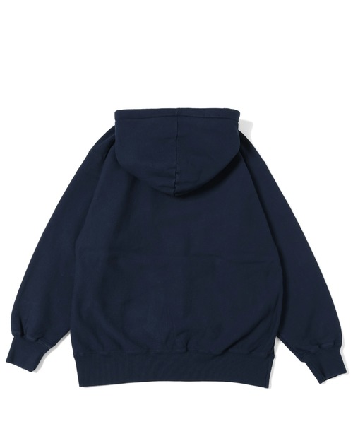 GYPSY&SONS（ジプシーアンドサンズ）の「80 SWEAT PARKA PT college　ハチマルスウェットパーカー　プリントカレッジ（パーカー・メンズ・ネイビー/アッシュグレー/グリーン・MEDIUM/LARGE/SMALL/X-LARGE）」の6枚目の写真