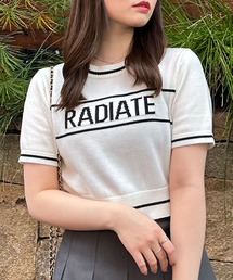 INGNI | 配色ロゴ半袖ニット(ニット/セーター)