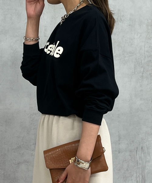 un dix cors(アンディコール)の「petale長袖カットソー(Tシャツ/カットソー・レディース・ホワイト/ブラック/ボルドー・FREE)」の19枚目の写真