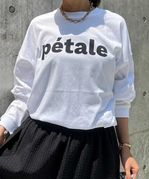 un dix cors(アンディコール)の「petale長袖カットソー(Tシャツ/カットソー・レディース・ホワイト/ブラック/ボルドー・FREE)」の5枚目の写真