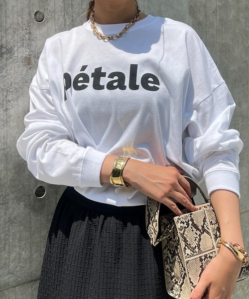 un dix cors(アンディコール)の「petale長袖カットソー(Tシャツ/カットソー・レディース・ホワイト/ブラック/ボルドー・FREE)」の9枚目の写真