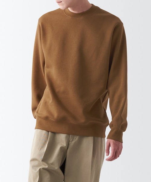 無印良品（ムジルシリョウヒン）の「スウェットシャツ（スウェット・メンズ・ブルー系1/レンガ/グリーン/ダークブラウン/キャメル/アイボリー/グレー/ブラック・S/XL/XXL/L/XS/M）」の8枚目の写真