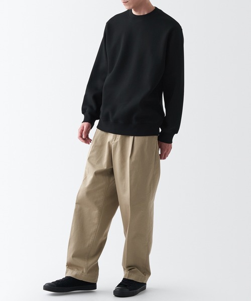 無印良品（ムジルシリョウヒン）の「スウェットシャツ（スウェット・メンズ・ブルー系1/レンガ/グリーン/ダークブラウン/キャメル/アイボリー/グレー/ブラック・S/XL/XXL/L/XS/M）」の15枚目の写真