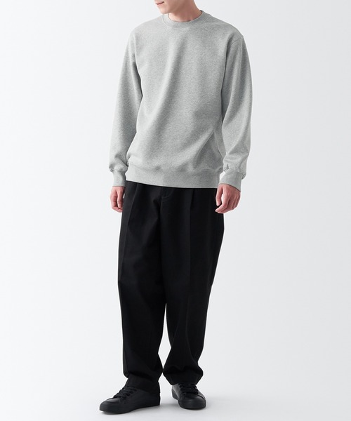 無印良品（ムジルシリョウヒン）の「スウェットシャツ（スウェット・メンズ・ブルー系1/レンガ/グリーン/ダークブラウン/キャメル/アイボリー/グレー/ブラック・S/XL/XXL/L/XS/M）」の21枚目の写真