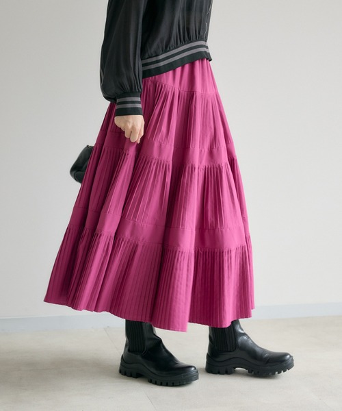 Dignite Collier 三段プリーツスカート（スカート）｜Dignite collier