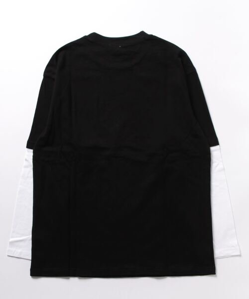 HOOK(フック)の「【HOOK】ストリートプリント袖バイカラー切り替えTEE(Tシャツ/カットソー・メンズ・ブラック/ライトベージュ/グレー・L/M/XL)」の14枚目の写真