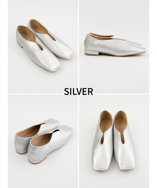 Fabby fabby(ファビィーファビィー)の「スクエアスリットパンプス(パンプス・レディース・ベージュ/ブラウン/ブラック/シルバー/ゴールド/オフホワイト・LARGE/MEDIUM/SMALL)」の20枚目の写真