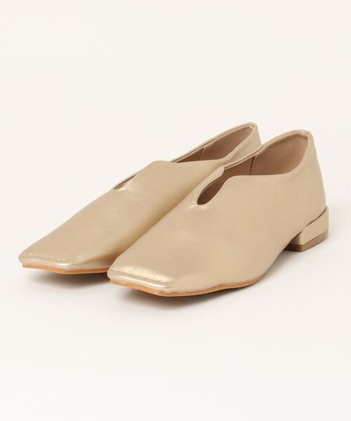 Fabby fabby(ファビィーファビィー)の「スクエアスリットパンプス(パンプス・レディース・ベージュ/ブラウン/ブラック/シルバー/ゴールド/オフホワイト・LARGE/MEDIUM/SMALL)」の7枚目の写真