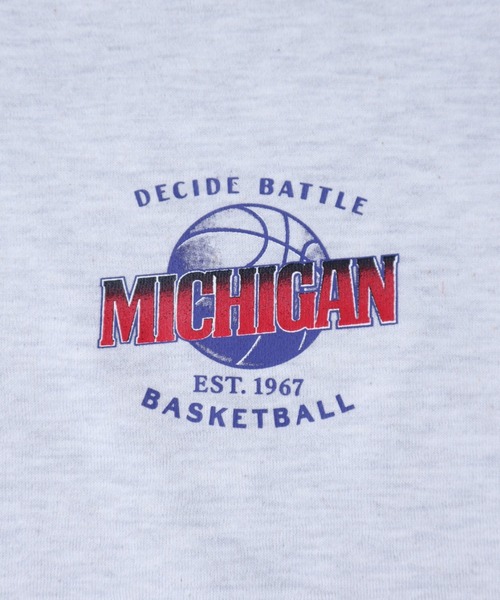 POWER TO THE PEOPLE（パワートゥーザピープル）の「POWER TO THE PEOPLE ヴィンテージ 古着風 バスケットボール バックプリント オーバーサイズ スウェットトレーナー パーカー レディース メンズ（パーカー・メンズ・ブラック/グリーン/アッシュグレー・M/LL/L）」の8枚目の写真